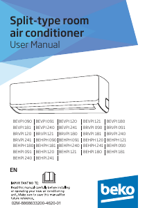 Manuale BEKO BEHPI 120 Condizionatore d’aria