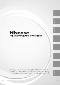 Manual Hisense AS-09UW4SVPSC5-WiFi Ar condicionado