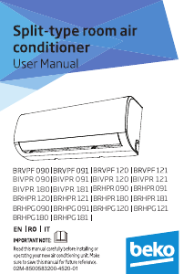 Handleiding BEKO BIVPR 091 Airconditioner