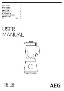 Manual AEG TB3-1-4GG Blender