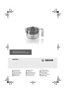 Hướng dẫn sử dụng Bosch MUM54Q40 Máy ép cam quýt