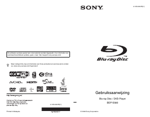 Handleiding Sony BDP-S560 Blu-ray speler