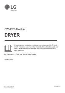 Manual LG RC81T1AP6M Dryer