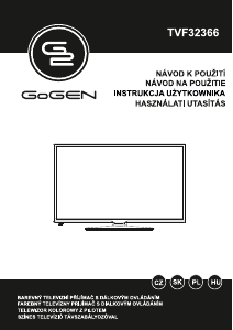 Návod GoGEN TVF32366 LED televízor