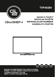 Használati útmutató GoGEN TVF40284 LED-es televízió