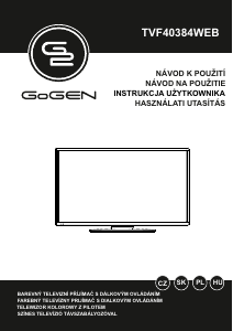 Manuál GoGEN TVF40384WEB LED televize