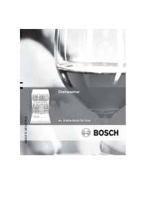 Manual Bosch SGI55E02TC Dishwasher