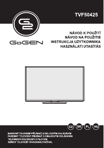 Használati útmutató GoGEN TVF50425 LED-es televízió