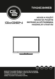 Manuál GoGEN TVH24E384WEB LED televize
