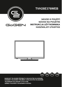 Instrukcja GoGEN TVH28E376WEB Telewizor LED