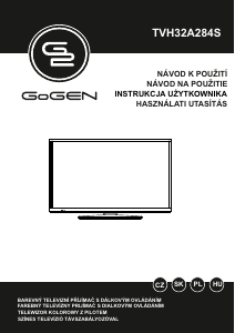 Használati útmutató GoGEN TVH32A284S LED-es televízió