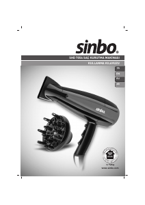 Handleiding Sinbo SHD 7056 Haardroger