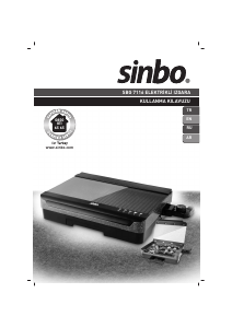 Manual Sinbo SBG 7116 Table Grill