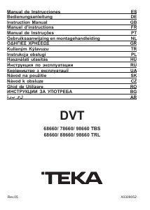 Manual Teka DVT 78660 TBS WH Hotă