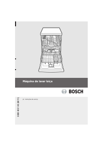 Manual Bosch SMS53M08EP Máquina de lavar louça