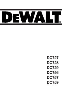 Brugsanvisning DeWalt DC728 Bore-skruemaskine