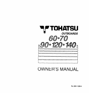 Handleiding Tohatsu M 90A Buitenboordmotor