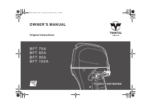 Handleiding Tohatsu BFT 100AK1 (EU Model) Buitenboordmotor