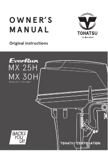 Manual Tohatsu MX 25H Outboard Motor