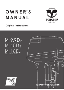 Handleiding Tohatsu M 18E2 (EU Model) Buitenboordmotor