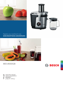 Panduan Bosch MES4000GB Pembuat Jus