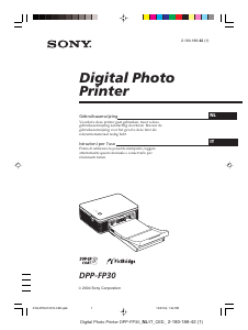 Manuale Sony DPP-FP30 Stampante fotografica