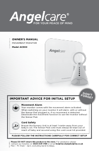Handleiding Angelcare AC300 Babyfoon