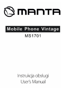 Instrukcja Manta MS1701 Telefon komórkowy