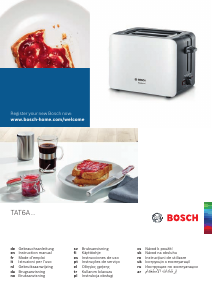 Manuál Bosch TAT6A113 Toustovač