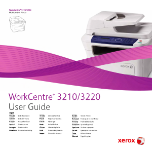 Bruksanvisning Xerox WorkCentre 3210 Multifunktionsskrivare