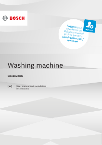 Manual Bosch WAV28M20BY Washing Machine