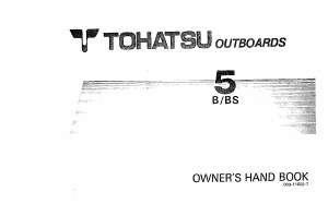 Manual Tohatsu M 5BS Outboard Motor