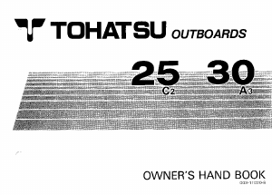 Handleiding Tohatsu M 30A3 Buitenboordmotor