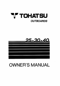 Handleiding Tohatsu M 30A4 Buitenboordmotor