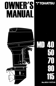 Handleiding Tohatsu MD 40B Buitenboordmotor