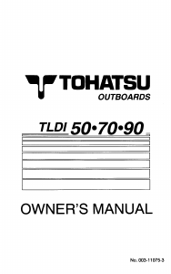 Handleiding Tohatsu MD 70A2 Buitenboordmotor