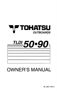 Manual Tohatsu MD 90A Outboard Motor