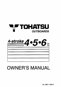 Handleiding Tohatsu MFS 6A Buitenboordmotor