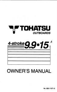 Handleiding Tohatsu MFS 15A Buitenboordmotor