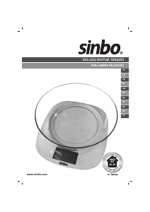 Mode d’emploi Sinbo SKS 4522 Balance de cuisine