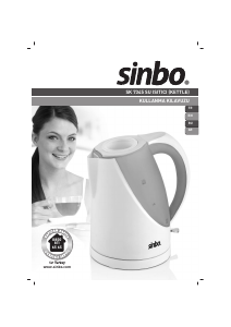 Kullanım kılavuzu Sinbo SK 7345 Çaydanlık