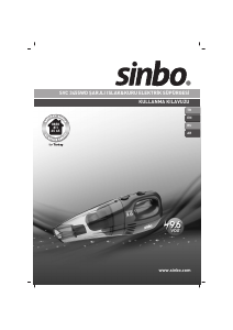 Kullanım kılavuzu Sinbo SVC 3455WD Şarjlı El Süpürgesi