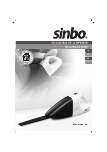 Kullanım kılavuzu Sinbo SVC 3460 Şarjlı El Süpürgesi