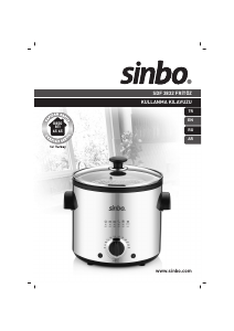 Manual Sinbo SDF 3832 Deep Fryer