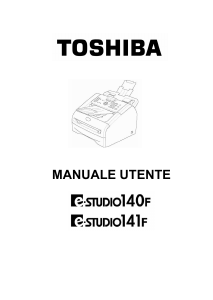 Manuale Toshiba e-Studio 141f Fax