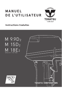 Mode d’emploi Tohatsu M 15D2 (EU Model) Moteur hors-bord