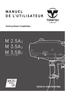 Mode d’emploi Tohatsu M 3.5A2 (EU Model) Moteur hors-bord