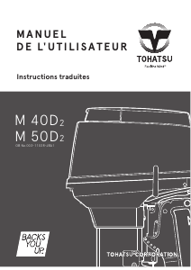 Mode d’emploi Tohatsu M 50D2 (EU Model) Moteur hors-bord