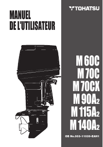 Mode d’emploi Tohatsu M 70C (EU Model) Moteur hors-bord