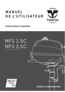 Mode d’emploi Tohatsu MFS 2.5C (EU Model) Moteur hors-bord